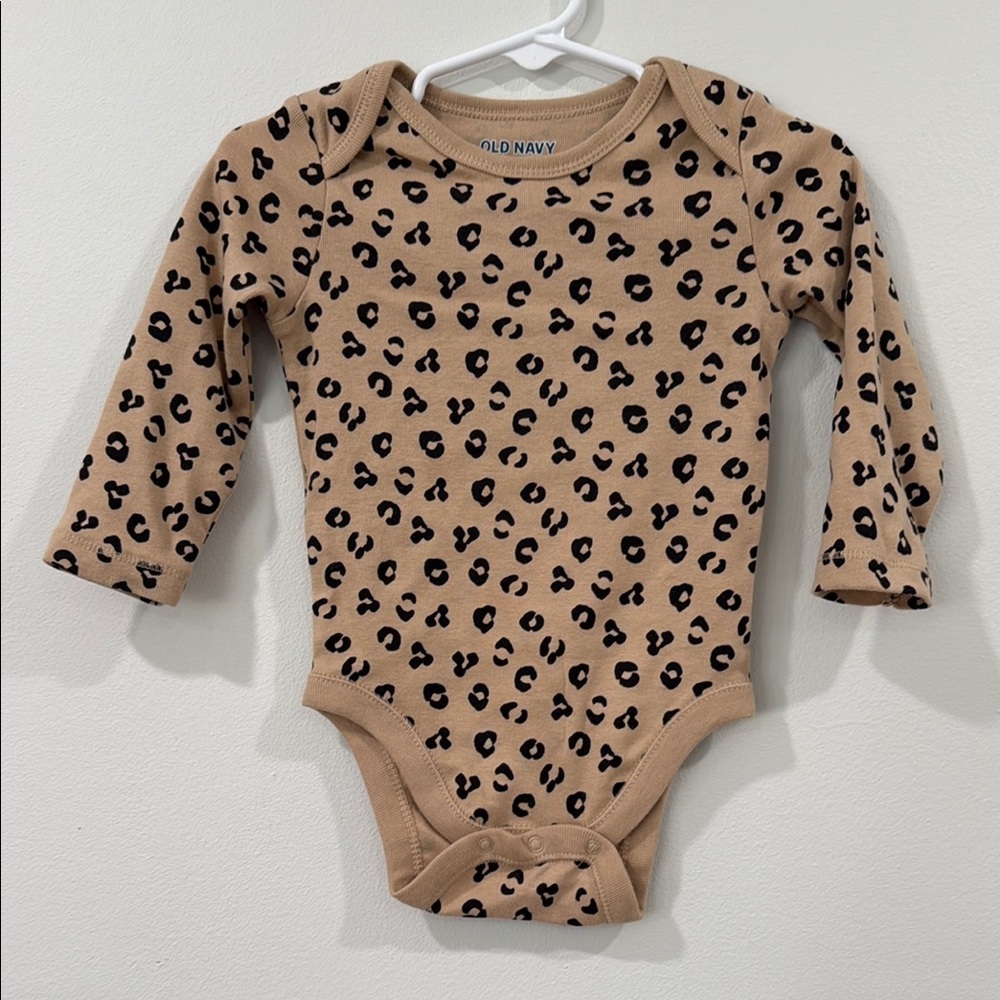 Old Navy leopard print onesie